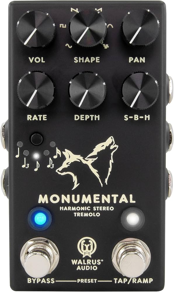 Amazon.com: Walrus Audio Monumental Stereo Harmonic Tap Tremolo Amazon.com: Walrus Audio Monumental Stereo Harmonic Tap Tremolo